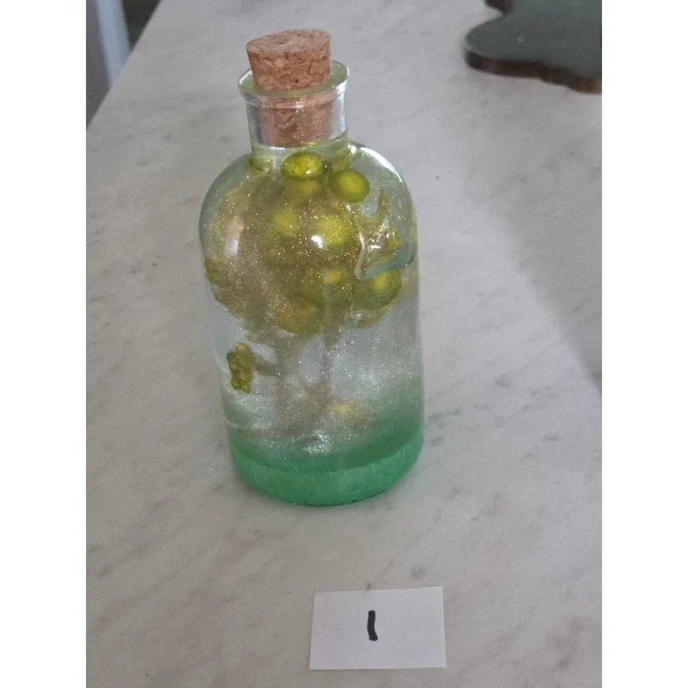 Handmade Resin Decorative Bottles With A Cork